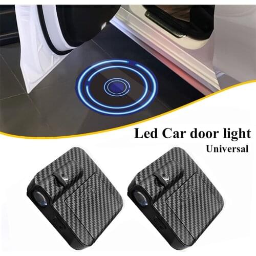 2x Universal Wireless LED Car Door Light Logo Laser Projector Ghost Shadow Night Lamp Decorative Lights Interior Accessories New