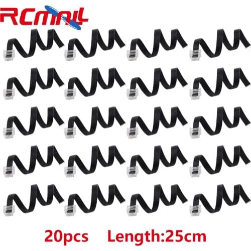 20Pcs Power Functions Parts 25cm Crystal Connector Cable Building Blocks Compatible with Lego Wedo 2.0