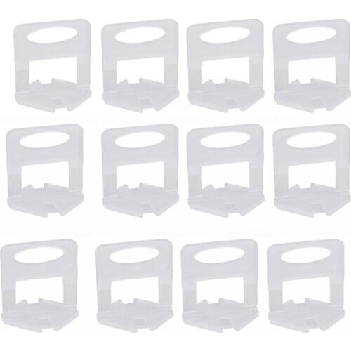 400Pcs Tile Leveling System Clips 1.5mm DIY Tiles Leveler Spacers Tile Leveling System for Professional Ceramic Tile