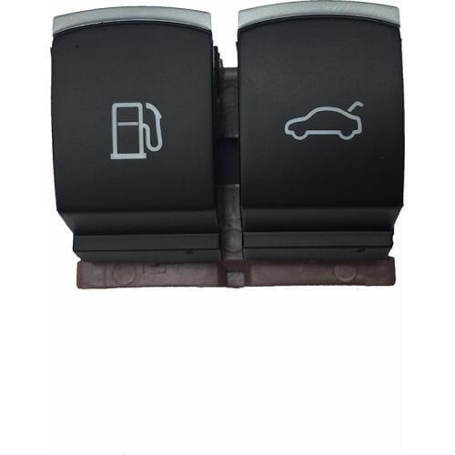 Car accessories for Passat B6 CC Golf MK6 Chrome Fuel Tank Switch and Rear Trunk Boot Lid Lock Release Button 3C0 959 903 B