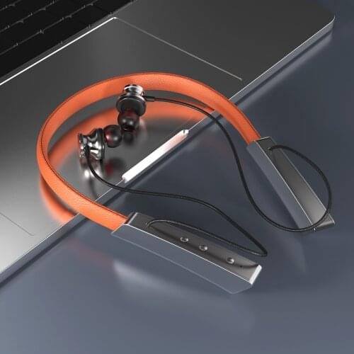 V82 Bluetooth Headphones Neckband 60h Playing Time V5.1 Wireless Headset Sport Noise Cancelling Earbuds w/Mic for Work Sport Gym