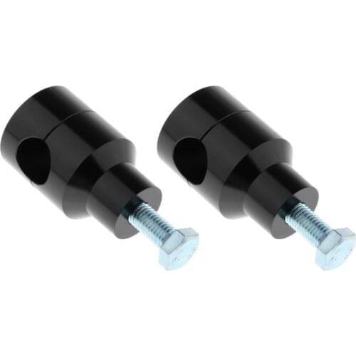 Black Round 22mm Handlebar Riser Clamp for Harley Kawasaki Suzuki Yamaha Honda