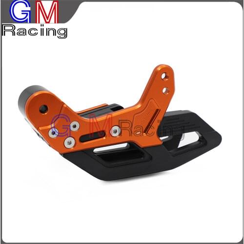 CNC Chain Guide Guard Protection For KTM SX SXF XC XCF XCW EXC EXCF FREERIDE ENDURO SMC 85 125 250 300 350 450 530 690 Dirt Bike