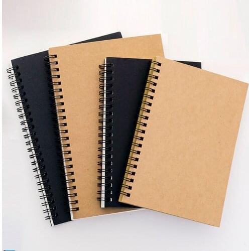 Sketchbook Diary For Drawing Painting Graffiti Soft Cover Black Paper Sketchbook Notepad Notebook Office School Supplies 1PC