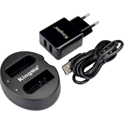 EN-EL14 ENEL14 USB Dual Channel Charger For Nikon EN EL14 EN-EL14a D5300 D5200 D5100 D3200 D3300 P7100 P7700 DSLR+EU/AU/US Plug