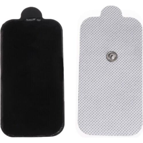 2pcs 9x5cm Large Electrode Pads Reusable For Tens Machines Therapy Massager Unit