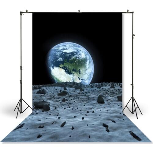 HUAYI Photography Backdrop Newborns Baby Child Photo Booth Background Moon Cosmic Space Boys Studio Backdrops XT-4238