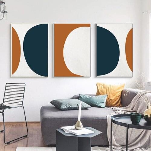 Scandinavia Geometric Canvas Painting Wall Art Picture Interior Home Decor Abstract Posters and Prints for Gallery Living Room