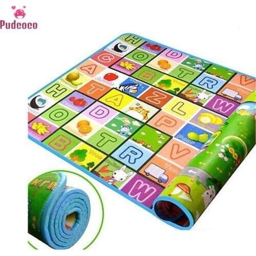 Pudcoco Play Mats For Baby Kid Toddler Cute Crawl Play Game Picnic Carpet Letter Alphabet Farm Mat Funny Play Mats tapis enfant