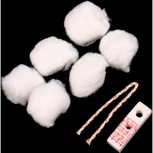Kerosene Lighter General Oil Absorbent Cotton Core Wicks Cotton Pads Kit Lighter Replacement Accessories