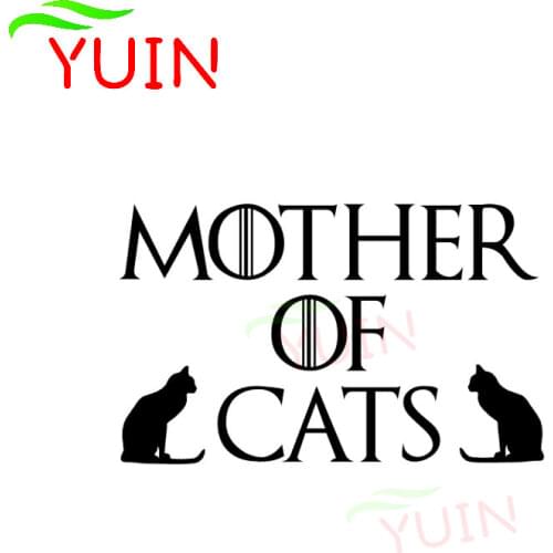 Cat Mother Cats Couple Car Sticker Motorcycle Auto Accessories PVC Fashion Window Decoration Anti-ultraviolet Exquisite Decals