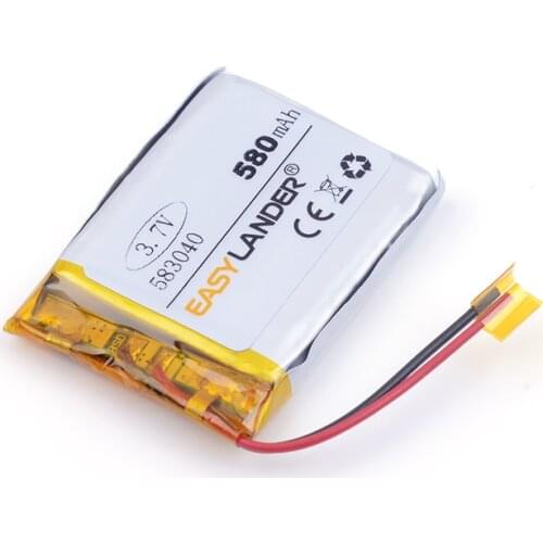 583040 580mAh lithium-ion polymer battery quality goods quality of CE FCC ROHS certification authority