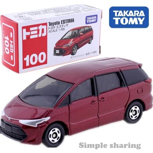 Takara Tomy Tomica No.100 Toyota Estima Domeka Business MPV Vehicle 1/65 Alloy Car Model Male Toy Collection New