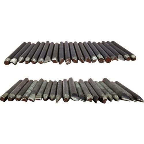 20 Pcs Steel Punches Flower Punch Stamp Set Jewelry DIY Metal Craft Stamping Tools