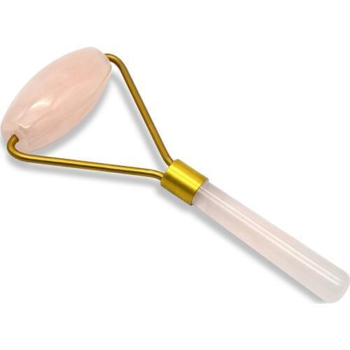 Natural Jade Roller Single Head Rose Quartz Face Roller Ice Skincare Anti Cellulite Crystal Lift Face Massager For Slimming
