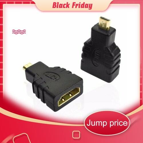 2021 NEW Adaptateur micro-hdmi vers HDMI plaqué or 1080P Micro HDMI mâle vers HDMI Standard pour Raspberry Pi 4 modèle B