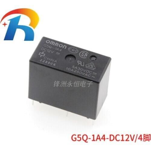 NEW Omron Relay G5Q-1A4 G5Q-1A4-DC12V G5Q-1A4-DC24V 250V 10A relay 4Pin relay 12V/24VDC relay 10PCS/LOT