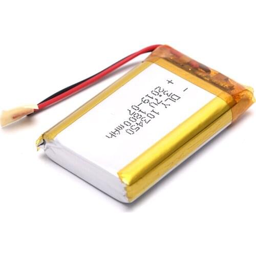 Brand New 1PC 3.7V 1800mAh Li-Po Rechargeable Battery 103450 For DVD GPS PDA Headphone
