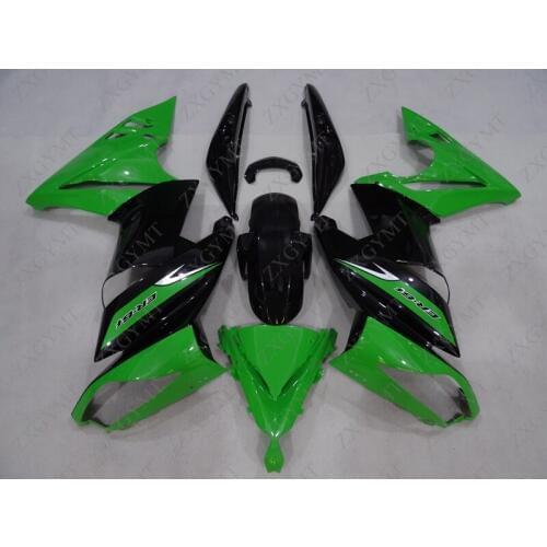 Motorcycle Fairing EX 650 2006 - 2008 Green Black Full Body Kits for Kawasaki ER-6F 2008 Fairing ER6F 2006