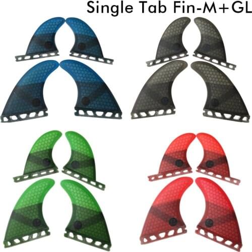 Future G5+GL fins Quad-Fins Honeycomb Fiberglass surfboard fin 4 in per set 4 colors