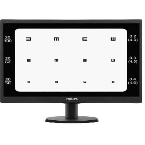 Glasses Optometry Device 21.5-inch LED LCD Visual Meter Display Projector Projector Vision Correction Philips Screen