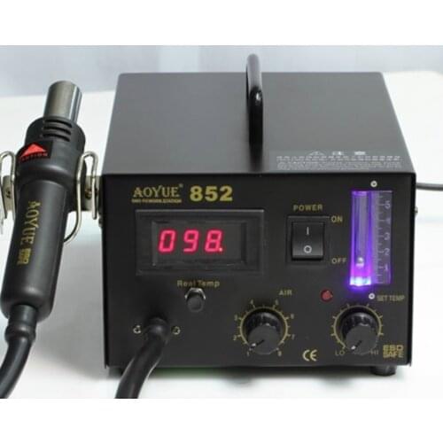 852 Hot air gun Rework Station digital display Digital electronic maintenance tools Soldering Station 110V/220V gun power 400W