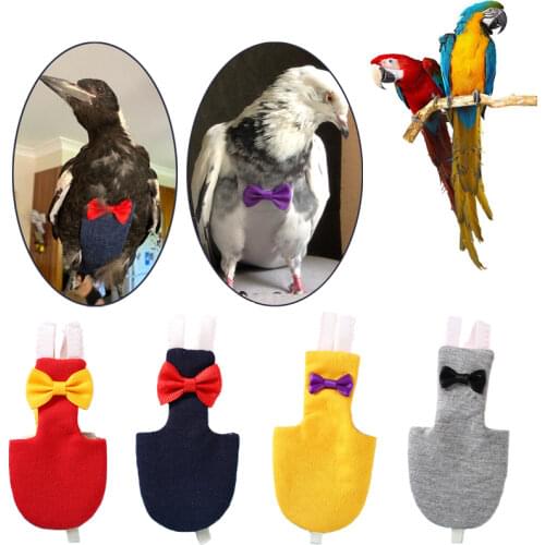 Bird Parrot Diaper Flight Suit Nappy Clothes for Green Cheek Parakeet Cockatiel Conure Pigeons Medium Large Pet Birds XS-XXL