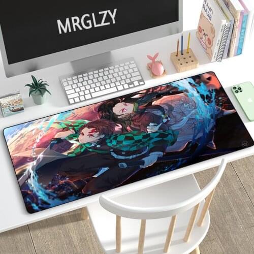 MRGLZY Hot Anime Kamado Nezuko Mouse Pad Demon Slayer Large Carpet DeskMat Computer Gamer Gaming Peripheral Accessories MousePad