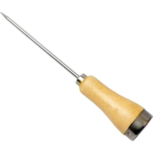 K1KA Durable Kitchen Tool Drink Hole Punch for Kitchens and Restaurants with Wooden Handle Metal Cover Stainless Steel