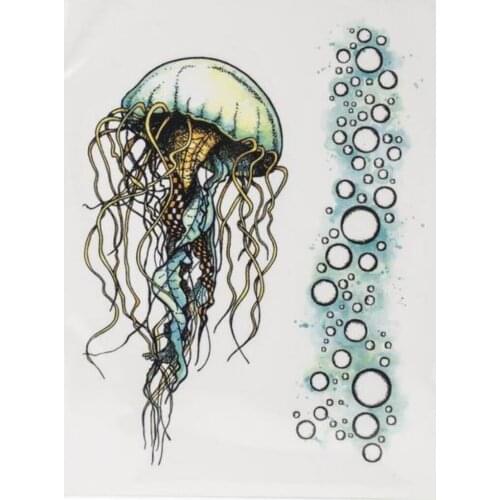 Jellyfish flower clear Stamp/Seal for DIY scrapbooking/photo album Decorative clear stamp sheets A2008