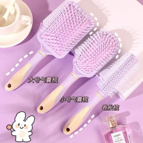 1 pcs Air bag comb bread comb large plate comb massage comb home comb hair womens special long hair air cushion comb curling co