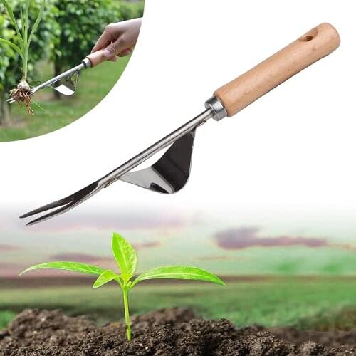 Stainless Steel Hand Tools Garden Weeder Tool Home Garden Manual Weeds Pulling Soil Loosening Manual Weeding Gardening Tool