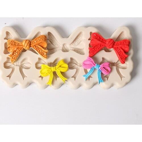 Butterfly bow tie silicone baking mold high temperature resistant mold release DIY soft ceramic fondant Epoxy silicone mold C162