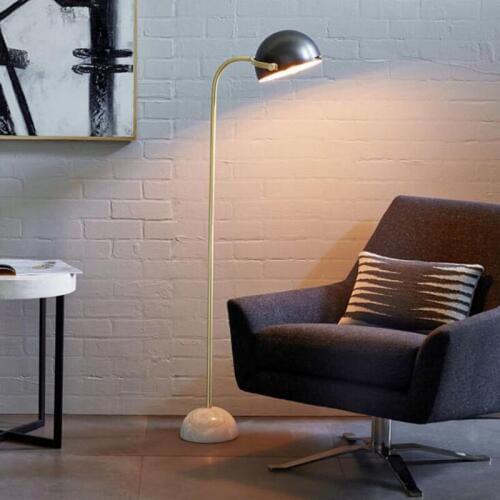 Modern minimalist hat floor lamp model room American Nordic villa marble bedroom floor lamp led floor lamp led lamps floor led