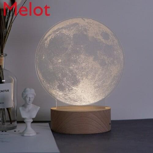 European-Style Moon Light Creative Charging Letter Sleeping Bedroom Bedside Table Lamp Valentines Day Small Night Lamp Audio