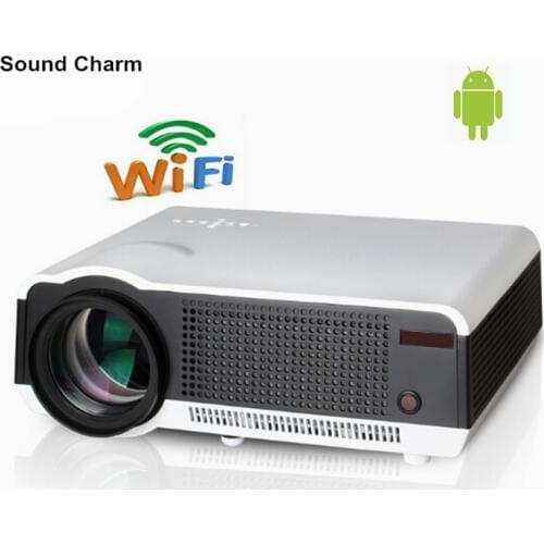 2017 New 1280x800 Smart Android 4.4 Bluetooth Wifi 5500Lumens Home Theater Digital Cinema 1080P HD Video TV LCD LED 3D Projector