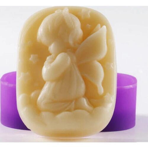 1pcs Single Baby Girl (xj5362) Silicone Handmade Soap/Cake Mold Crafts DIY Mold