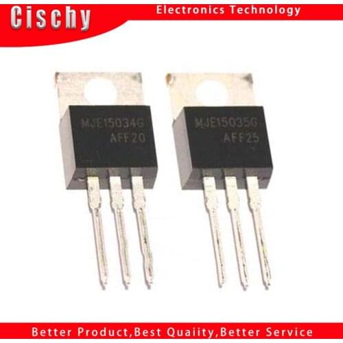 10pcs MJE15034G TO-220 MJE15035G TO220 (5PCS MJE15034 + 5PCS MJE15035 ) new original