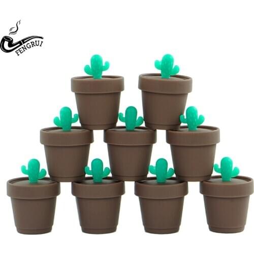10pcs New Creative Silicone Container Dab Wax 5ml Food Grade Non Stick Little Jar Oil Storage Rubber Containers