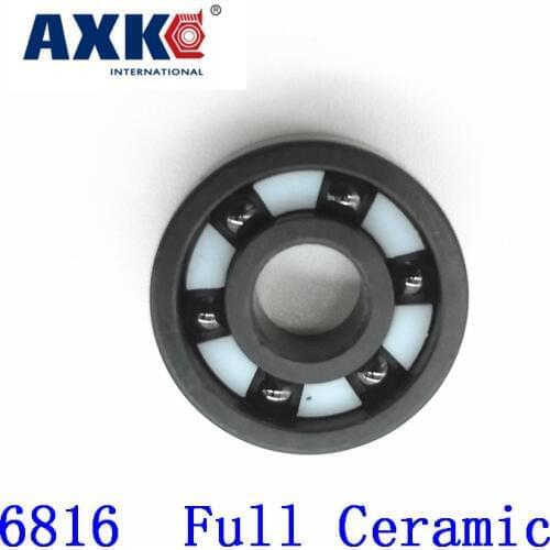 2019 Hot Sale Rushed Rolamentos Axk 6816 Full Ceramic Si3n4 80x100x10 61816 80mm/100mm/10mm Ball Bearing