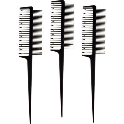 3x Antistatic Weave Highlighting Foiling Hair Comb Hair Coloring