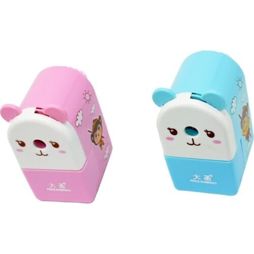 6pcs Creative Cartoon Windmill Hand Shaking Pencil Sharpener for Kids Gift School Supplies Office Stationery wholesale