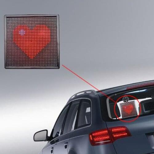 Bluetooth Controlled Car Sign Rear Window Message Board 12V Animated Display
