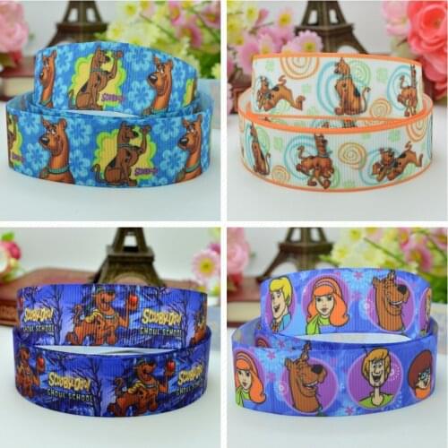 10 Yards 22mm 7/8" cute cartoon Printed grosgrain ribbon hair bow Headwear DIY hair accessories retail B0929