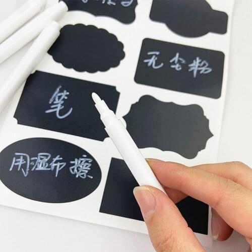 1Pcs White Liquid Chalk Pens for Wall Sticker Blackboard Kitchen Jar Convenient Removable Mark Pen Stationery