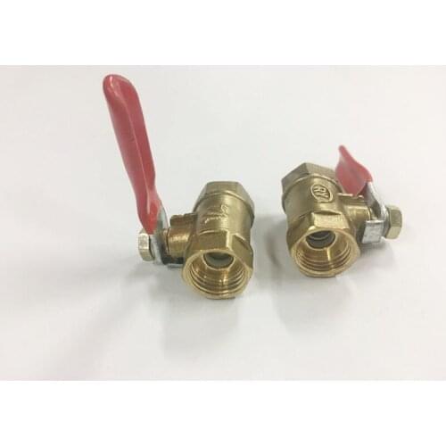 Free shipping 1/4" ,3/8", 1/2" Double female ball valve external thread ,brass ball valve ,copper valve, copper fitting