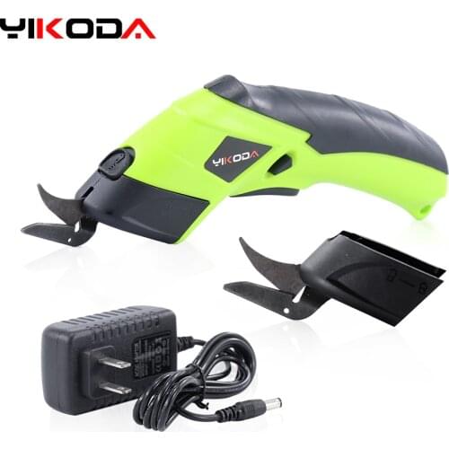 YIKODA 3.6V Electric Scissors Multipurpose Fabric Leather Cloth Cutting Cordless Chargeable Fabric Sewing Handheld Scissors