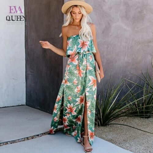 Evaqueen Summer Dresses With A Slit