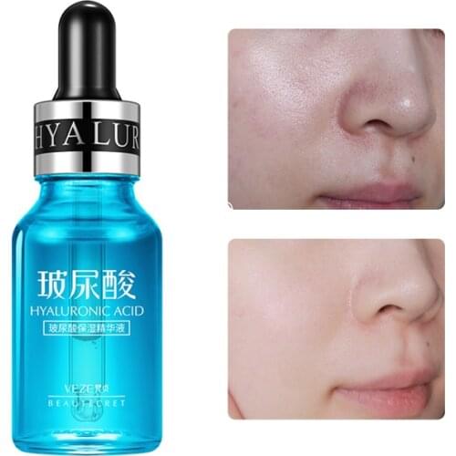 Hyaluronic Acid Face Serum Anti-Aging Shrink Pore Whitening Moisturizing Essence Anti Wrinkle Face Cream Dry Skin Care 15ml