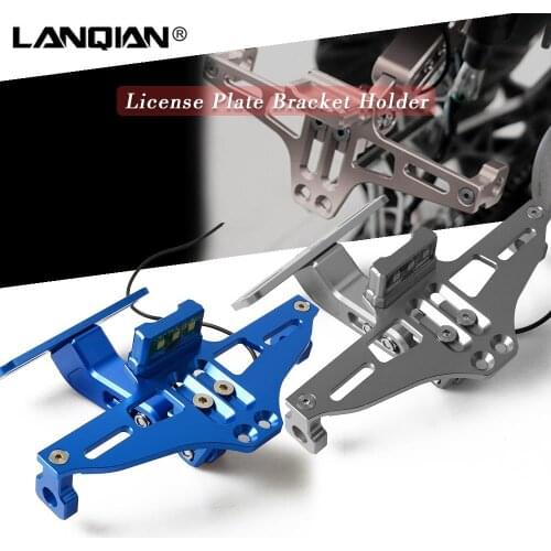 For BMW Motorcycle License Plate Bracket Holder R1250GS Adventure S1000XR S1000R S1000RR C600 C650 SPORT C650GT R1200R R1200RS